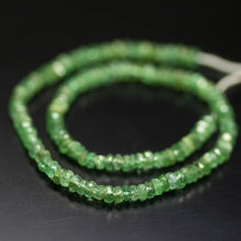Load image into Gallery viewer, 8 inch, 3mm, Natural Green Emerald Faceted Rondelle Beads, Emerald Beads - Jalvi &amp; Co.