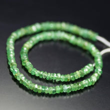 Load image into Gallery viewer, 8 inch, 3mm, Natural Green Emerald Faceted Rondelle Beads, Emerald Beads - Jalvi &amp; Co.