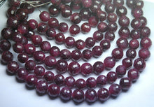 Load image into Gallery viewer, 8 Inch Full Strand, Natural Dyed Ruby Faceted Round Balls Beads, 8-10mm - Jalvi &amp; Co.