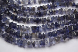 8 Inch Strand 7-8mm, Faceted Fancy Nuggets Shape Natural Water Iolite