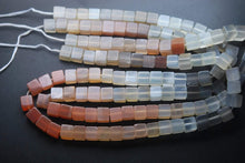 Load image into Gallery viewer, 8 Inch Strand, Finest Quality Multi Moonstone Smooth Box Shape Briolettes, 5-6mm Size - Jalvi &amp; Co.