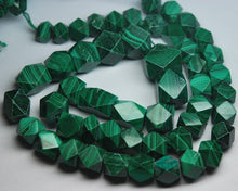 Load image into Gallery viewer, 8 Inch Strand, Finest Quality, Natural Malachite Twisted Shape Briolette&#39;s Size 8-12mm - Jalvi &amp; Co.