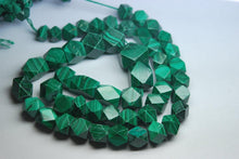 Load image into Gallery viewer, 8 Inch Strand, Finest Quality, Natural Malachite Twisted Shape Briolette&#39;s Size 8-12mm - Jalvi &amp; Co.