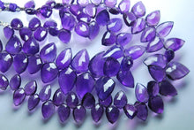 Load image into Gallery viewer, 8 Inch Strand, Finest Quality, Purple Amethyst Micro Faceted Fancy Shape Briolettes, 11-16mm Size - Jalvi &amp; Co.