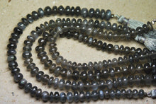 Load image into Gallery viewer, 8 Inch Strand, Finest Quality,Grey Moonstone Smooth Rondelles, 7-8mm Size - Jalvi &amp; Co.