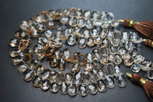 Load image into Gallery viewer, 8 Inch Strand, Natural Imperial Topaz Micro Faceted Pear Shape Briolettes, 9-11mm - Jalvi &amp; Co.