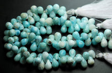 Load image into Gallery viewer, 8 Inch Strand, Natural Larimar Faceted Drops Briolettes, 8-10mm Size - Jalvi &amp; Co.