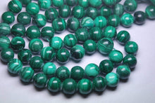 Load image into Gallery viewer, 8 Inch Strand, Natural Quality Malachite Smooth Round Beads Size 10-11mm - Jalvi &amp; Co.
