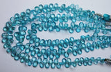 8 Inch Strand, Super Finest Quality,Sky Blue Apatite Faceted Pear Briolettes,Size 5.5-6mm Manufacturers Price