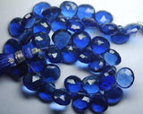 8 Inch Strand Superb-Finest Quality Kyanite Quartz Faceted Heart Shape Briolette's, 10mm Size,