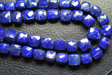 Load image into Gallery viewer, 8 Inch Strand,Full Strand, Lapis Lazuli Faceted 3D Box Shape Beads, 7-8mm - Jalvi &amp; Co.