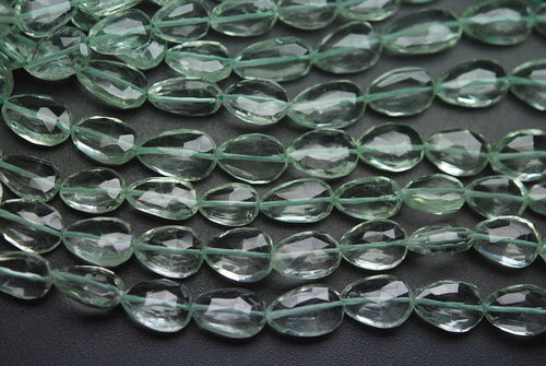 8 Inch Strand,Super Rare Aaa Natural Green Amethyst Faceted Full Drilled Pear Shape Briolettes Size 11-12mm - Jalvi & Co.