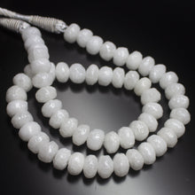 Load image into Gallery viewer, 8 inches, 10-11mm, Natural Silverite Smooth Rondelle Loose Gemstone Beads - Jalvi &amp; Co.