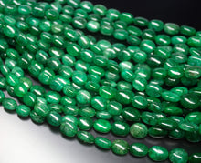 Load image into Gallery viewer, 8 inches, 7-12mm, Natural Green Emerald Smooth Oval Briolette Beads Strand, Emerald Beads - Jalvi &amp; Co.