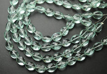 Load image into Gallery viewer, 8 inches, Green Amethyst Quartz 7x9mm Faceted Oval Shape Briolettes Loose Gemstone Jewelry Making Beads - Jalvi &amp; Co.