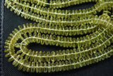8 Inches Lemon Quartz German Cutting Smooth Polished Rondelles 6-7mm Large