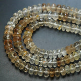 8 Inches Strand Imperial Topaz Faceted Rondelle, 7-8mm Size,