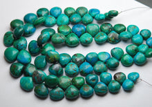 Load image into Gallery viewer, 8 Inches Strand, Natural Chrysocolla Smooth Heart Shape Briolette, 10-14mm - Jalvi &amp; Co.