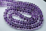 8 Inches Strand, Super Finest, Natural Pink Amethyst Micro Faceted Rondelles 8-7mm