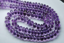 Load image into Gallery viewer, 8 Inches Strand, Super Finest, Natural Pink Amethyst Micro Faceted Rondelles 8-7mm - Jalvi &amp; Co.