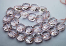 Load image into Gallery viewer, 8 Inches Strand,Superb-Finest Quality,Rose Pink Quartz Faceted Cushion Shape Briolettes, 12mm Size, - Jalvi &amp; Co.