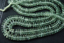 Load image into Gallery viewer, 8 Inches Super Finest Green Amethyst German Cutting Smooth Polished Rondelles 7-6mm Large - Jalvi &amp; Co.