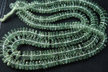 Load image into Gallery viewer, 8 Inches Super Finest Green Amethyst German Cutting Smooth Polished Rondelles 7-6mm Large - Jalvi &amp; Co.