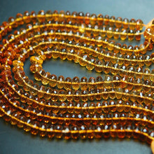 Load image into Gallery viewer, 9 Inch Strand, Natural Citrine Micro Faceted Rondelles, 5-5.50mm Size,Super Quality - Jalvi &amp; Co.