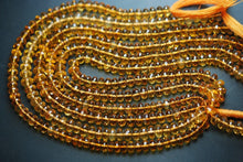 Load image into Gallery viewer, 9 Inch Strand, Natural Citrine Micro Faceted Rondelles, 6-7mm Size,Super Quality - Jalvi &amp; Co.