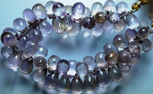 9 Inch Strand Superb Ametrine Faceted Extra Large Drops Shape Briolette's, 13-16mm Size - Jalvi & Co.