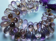 Load image into Gallery viewer, 9 Inch Strand Superb-Finest Quality AAA Quality Ametrine Faceted Extra Large Drops Shape Briolette's, 15-22mm Size - Jalvi &amp; Co.