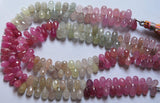 9 Inch,Super Finest Quality, Supernatural Multi Sapphire Faceted Drops Shape Briolettes, 7-10mm Size,