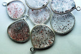 92.5 Sterling Silver,Lepidocrocite Smooth Heart Shape Pendant 5 Piece Of 19-20mm