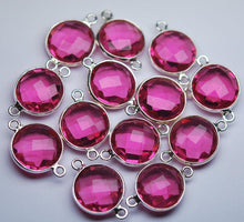 Load image into Gallery viewer, 925 Sterling Silver,Pink Quartz Faceted Coins Shape Pendant, 5 Piece Of 19mm - Jalvi &amp; Co.