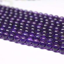 Load image into Gallery viewer, AA Purple African Amethyst Smooth Round Ball Loose Beads Strand 14&quot; 6mm - Jalvi &amp; Co.