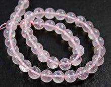 Load image into Gallery viewer, AAA Grade Rose Pink Quartz Smooth Round Ball Gemstone Loose Beads Strand 8mm 14&quot; - Jalvi &amp; Co.