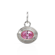 Load image into Gallery viewer, AAA Pink Tourmaline Charms 14k Yellow Solid Gold Bubble Bezel Charm Pendant Pink Oval Gemstone Bezel 18K Gold Jewelry Finding - Jalvi &amp; Co.