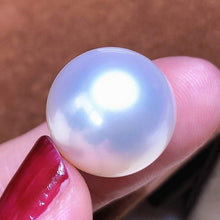 Load image into Gallery viewer, AAA+ Quality South Seawater White Pearl, Natural Seawater White Pearl Smooth Round Sphere Ball, 16.1mm, 1pc - Jalvi &amp; Co.