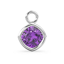 Load image into Gallery viewer, African Purple Amethyst Solid Gold Charm / Natural Gemstone Handmade Pendant / 1pc 14k Solid Yellow Gold Jewelry Making Findings - Jalvi &amp; Co.