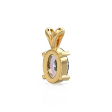 Load image into Gallery viewer, Alexandrite Charm, 18k Solid Gold Charm, Handmade Gold Charm, Bicolor Alexandrite Gemstone Pendant Necklace, June Birthstone Charm - Jalvi &amp; Co.