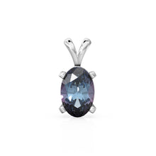 Load image into Gallery viewer, Alexandrite Charm, 18k Solid Gold Charm, Handmade Gold Charm, Bicolor Alexandrite Gemstone Pendant Necklace, June Birthstone Charm - Jalvi &amp; Co.