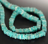 Amazonite Smooth Heishi Cube Square Gemstone Loose Bead Strand 13