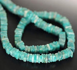 Amazonite Smooth Heishi Cube Square Gemstone Loose Bead Strand 5mm 6mm 15