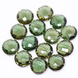 Andalusite Quartz Faceted Coin Loose Matching Pair Gemstone Beads 6pc 10mm