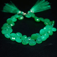 Load image into Gallery viewer, Apple Australian Chrysoprase Faceted Heart Drop Loose Gemstone Beads 4&quot; 8mm 10mm - Jalvi &amp; Co.