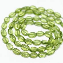 Load image into Gallery viewer, Arizona Green Peridot Smooth Oval Craft Loose Gemstone Beads Strand 6mm 7mm 14&quot; - Jalvi &amp; Co.