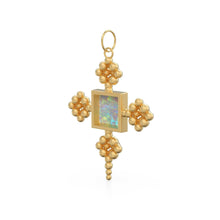 Load image into Gallery viewer, Australian Opal Charm Solid Gold Pendant / 22k Solid Gold Gemstone Pendant - Jalvi &amp; Co.