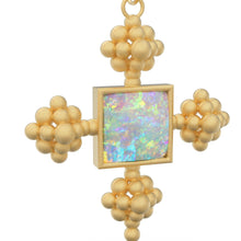 Load image into Gallery viewer, Australian Opal Charm Solid Gold Pendant / 22k Solid Gold Gemstone Pendant - Jalvi &amp; Co.