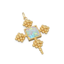 Load image into Gallery viewer, Australian Opal Charm Solid Gold Pendant / 22k Solid Gold Gemstone Pendant - Jalvi &amp; Co.