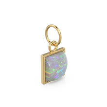 Load image into Gallery viewer, Australian Opal Pendant / 18k Solid Yellow Gold Bezel Australian Opal Charm / Fire Gemstone Jewelry / Australian Opal Charm for Necklace - Jalvi &amp; Co.